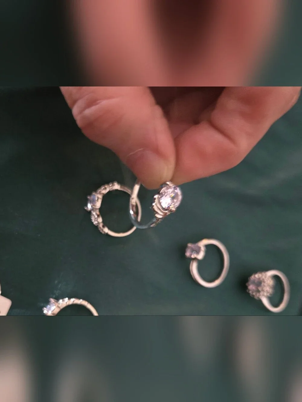 Stainless Steel Cubic Zirconia Ring - Fancy, Lot Of 29
